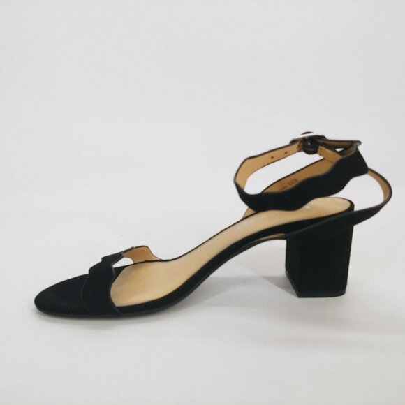 Chinese Laundry Womens Rosie Scalloped Open Toe Slingback Pumps Black 8.5 New - Picture 2 of 10